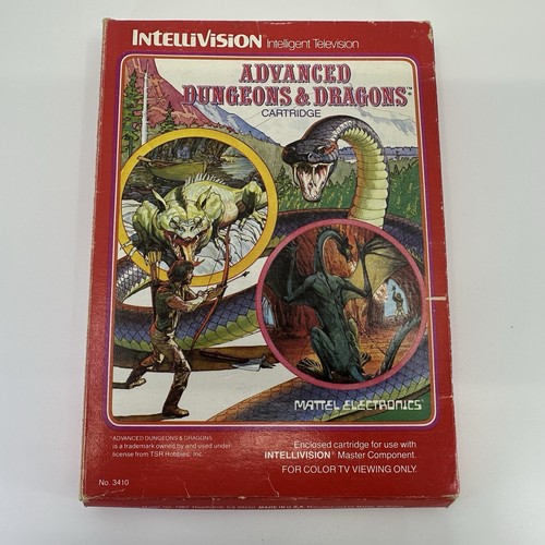 Advanced Dungeons & Dragons Intellivision CIB Complete Authentic Tested Pen Mark