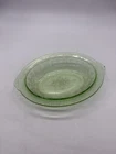 Vintage Anchor Hocking Uranium Glass Oval Serving Bowl Dish Cameo Ballerina