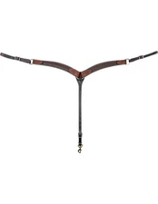 Martin Saddlery Breast Collar Colt 1 3/4 Leather Camo Chestnut BCC134C