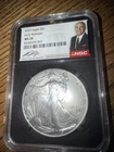 2025 American Silver Eagle MS-70 NGC (Early Releases) Sign, Kevin O’leary
