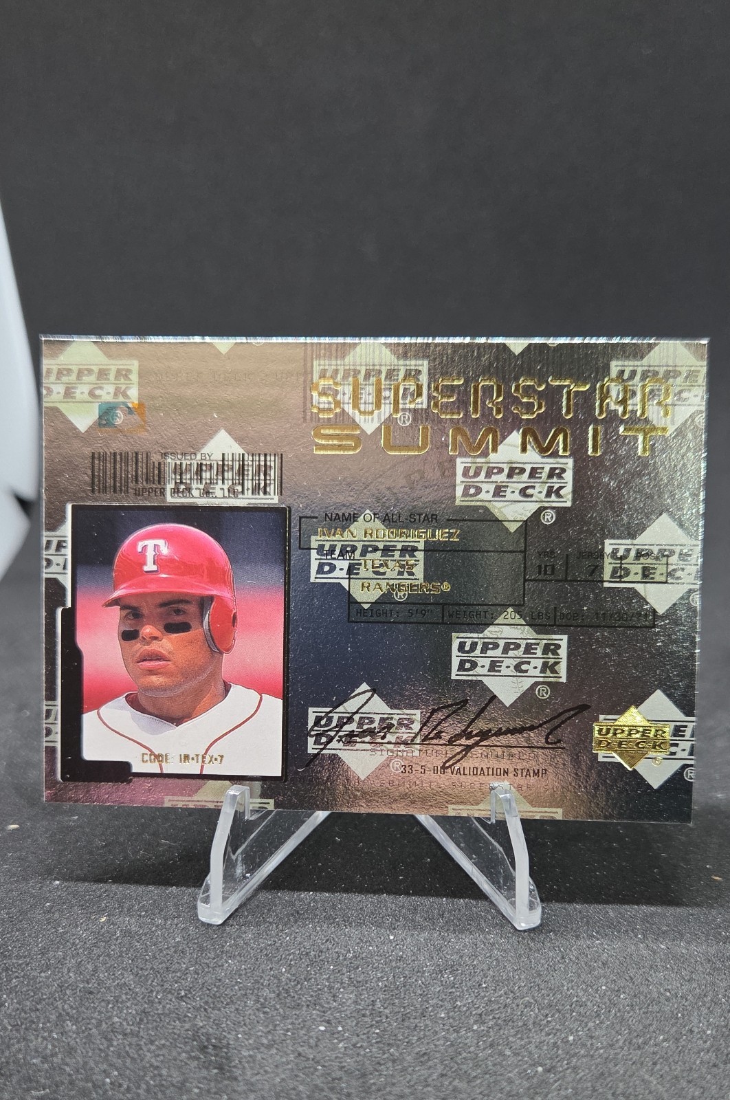 2001 Upper Deck - Superstar Summit Ivan Rodriguez #SS7