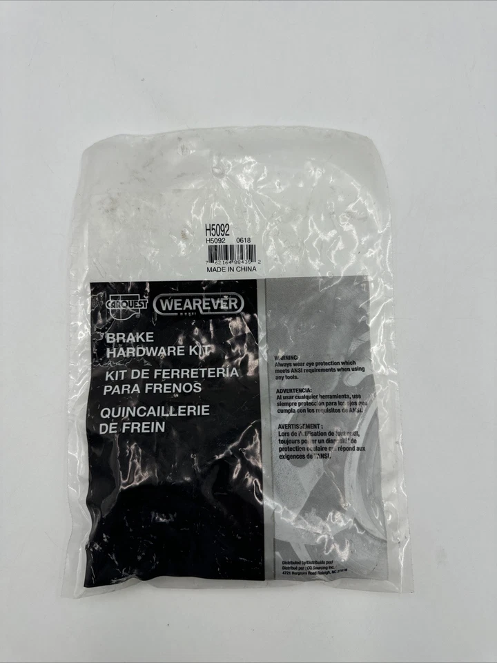 Kit de pasador guía de pinza de freno de disco Carquest Wearever: H5092 Foto 2 de 4