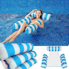 Water Hammock Lounger - Pool Float Lounger for Adults Inflatable Swimming Pool H