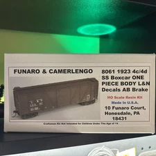 HO Funaro & Camerlengo #8061 L&N Outside Braced Wood 40’ Boxcar Resin Kit