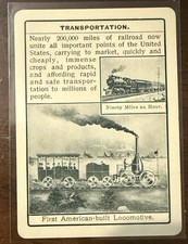1903 Cincinnati Fireside Game Co National Life First American Built Locomotive