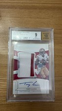 Trey Lance 2021 National Treasures 11/25 Auto Patch RC RPA BGS 9/10 #158 -DDW