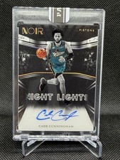 2022-23 Panini Noir Night Lights 1/1 Auto Cade Cunningham - See Description 