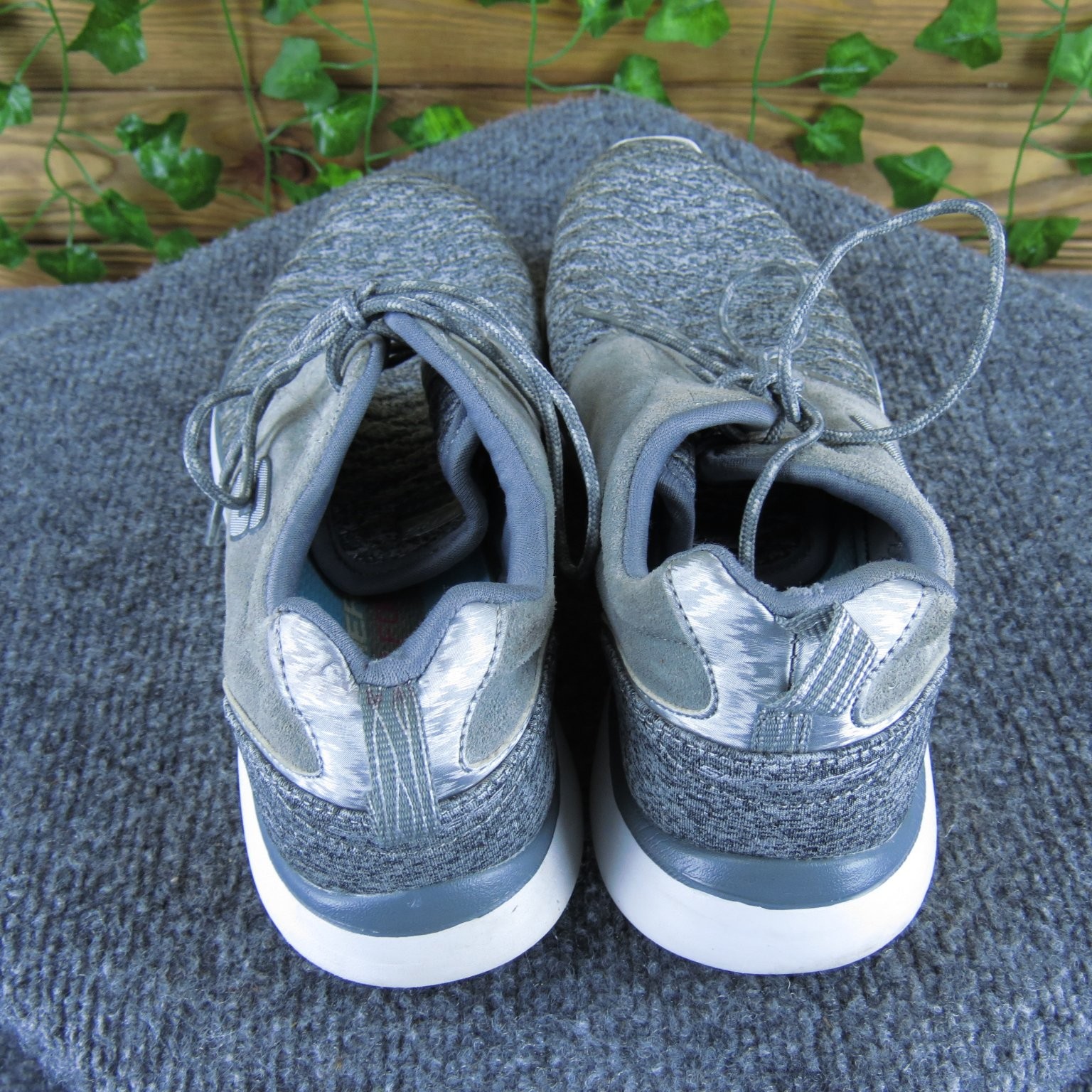 SAOLA Scarpe da ginnastica donna Skechers grigio maglia scamosciata taglia 8 5 M sneakers