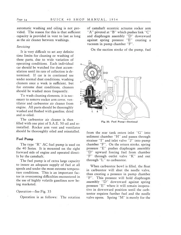 Buick Serie 40 1934-1935 Manual de taller 34-35 Libro de servicio de reparación incluye cableado Foto 4 de 4
