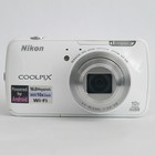 Nikon Coolpix S800c 16.0Mp Digital Camera With Battery + Usb Cable - White
