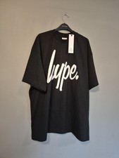 JUST HYPE BLACK SHORT SLEEVE OVERSIZED HEAVYCOTTON BLEND T SHIRT UNISEX L NEW