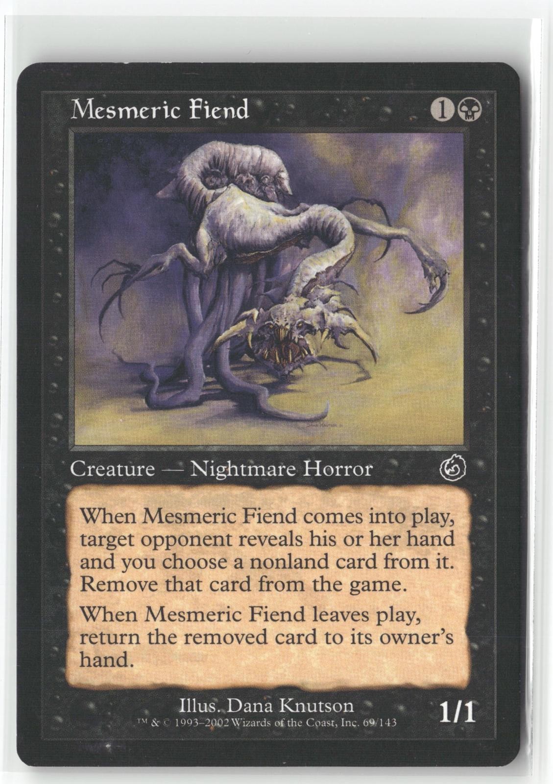 Mesmeric Fiend 69 Common Torment Magic: The Gathering Lightly Played