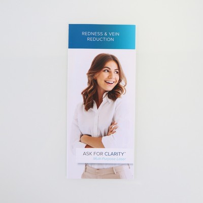 Lutronic Ask For Clarity Redness & Vein Reduction Brochure RVR_BRF Pamphlet 10pk