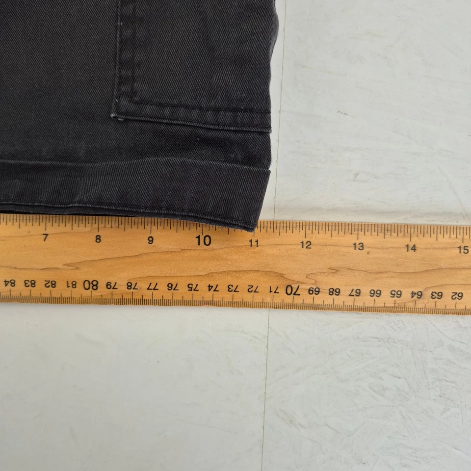 DICKIES Shorts 34 Negro Hombres Carga Poliéster Algodón Ropa de Trabajo - Imagen 3 de 4