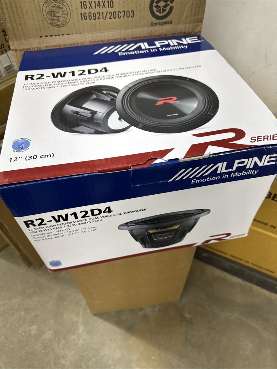 ALPINE ZR-1000 ウーファー 2基 ALPINE ZR-1000 ウーファー 2基 アルパイン サブウーハースピーカー