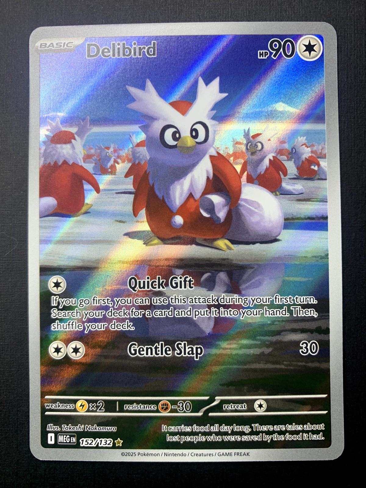 Delibird Illustration Rare ME01: Mega Evolution 152/132 LP
