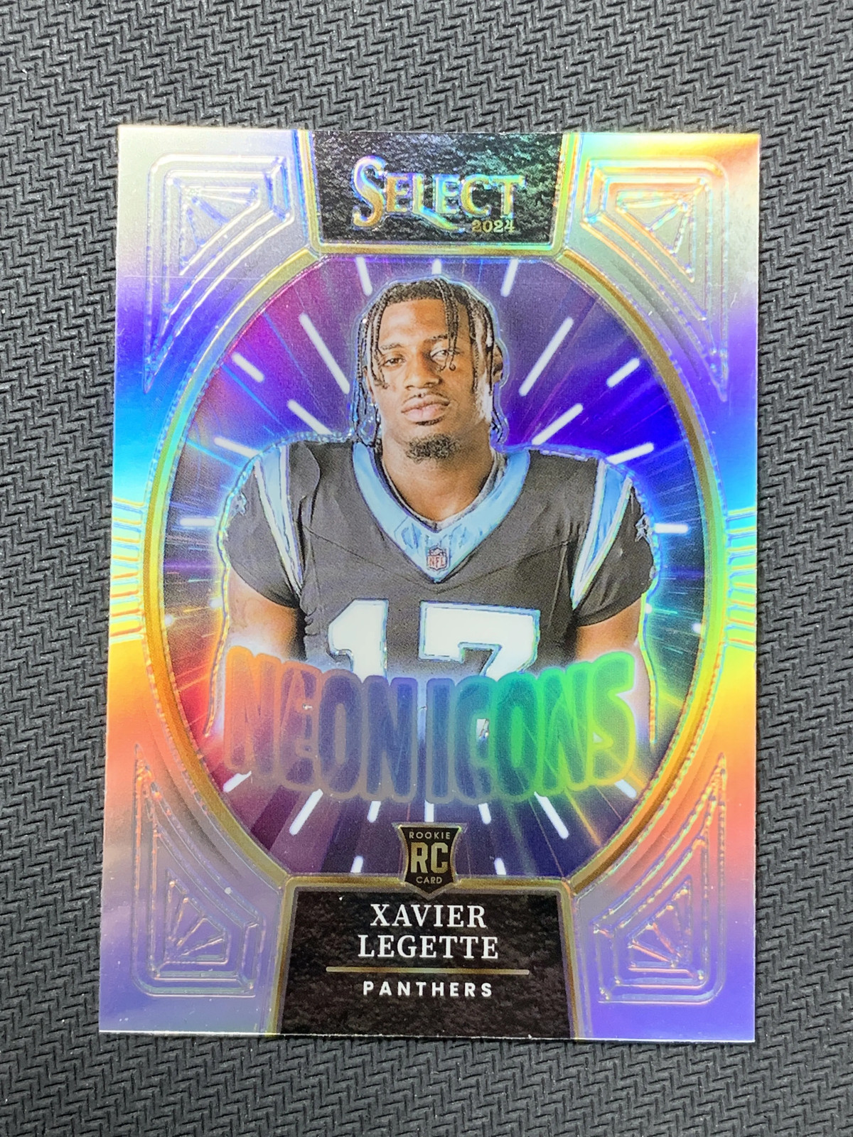 2024 Panini Select Neon Icons Rookie #7 Xavier Legette Florida Panthers -GL12