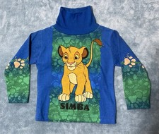 Vintage 90s Lion King All Over Mega Print Long sleeve Shirt Simba Toddler Size 2