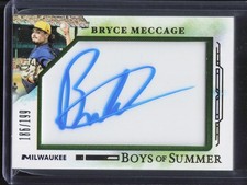 2025 Panini Boys of Summer #17 Bryce Meccage Jumbo Acetate Signatures #/199