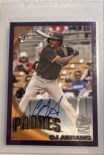 2022 Topps Archives - 2010 Fan Favorites Autographs C.J. Abrams #10FF-CA Purple