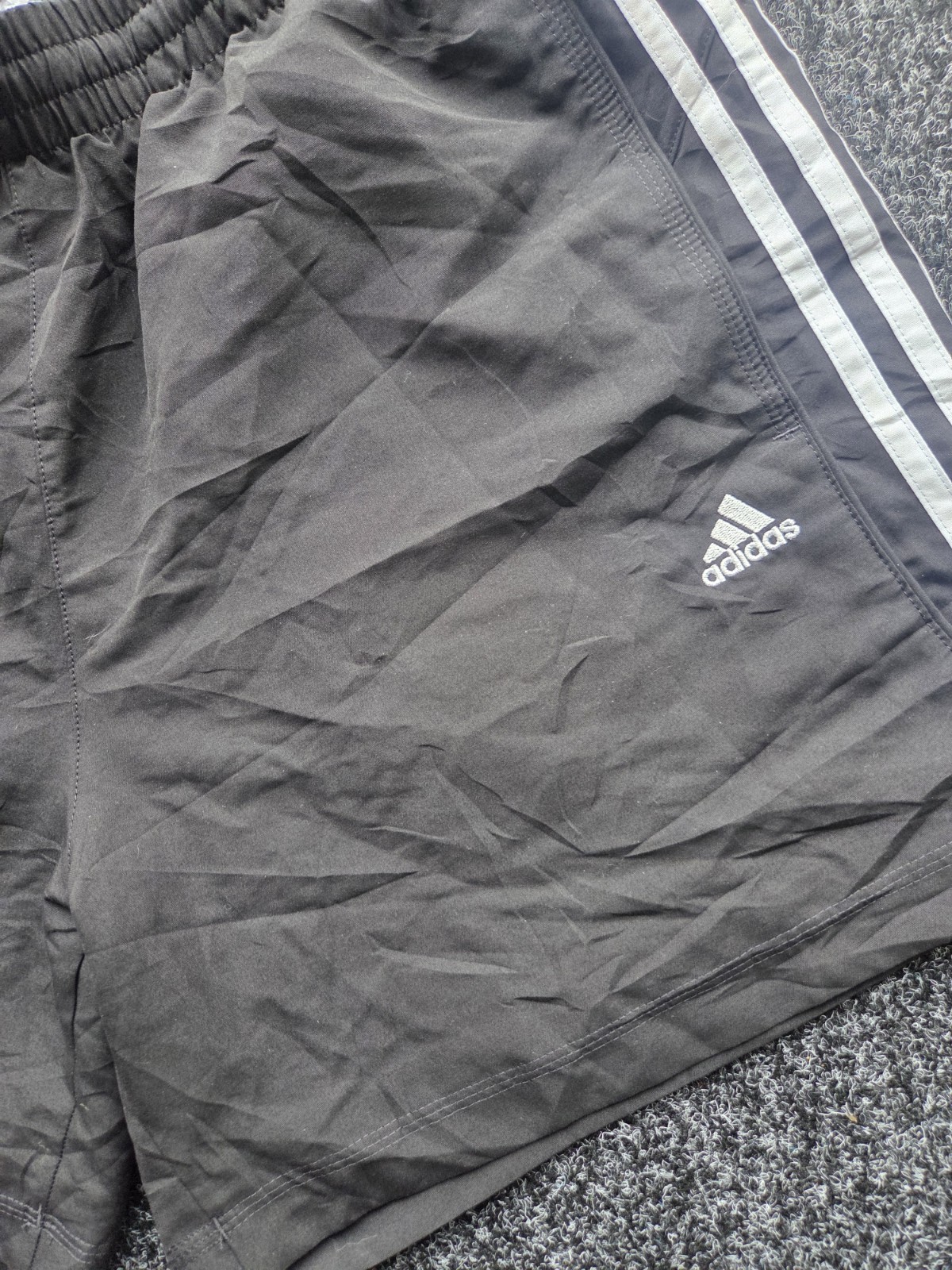 Adidas Essentials 3-Stripes Chelsea Shorts X20189 Black Mens 32” Waist ClimaLite image 3
