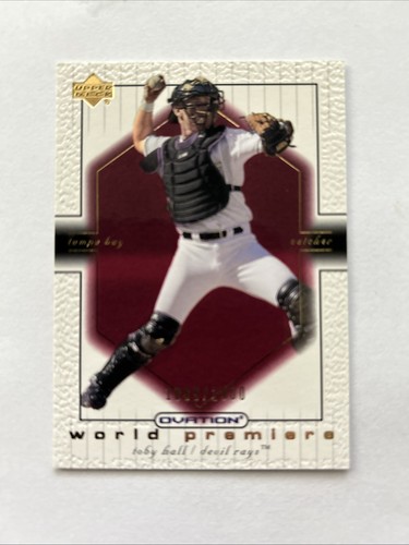 Toby Hall 2001 Upper Deck World Premiere /2000 #63-Rays - Picture 1 of 2