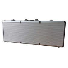 SEETOOOGAMES 500-Capacity Empty Aluminum Poker Chip Case - Durable & Portable