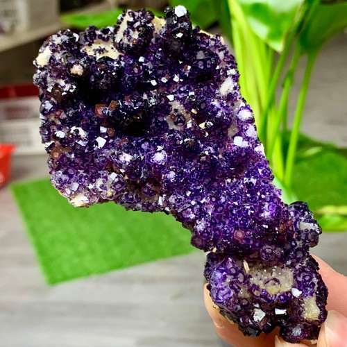167G Natural Purple Fluorite Edged Cube Crystal Mineral Specimen/China - Imagen 6 de 14