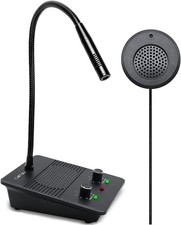 Window Speaker Intercom System Dual Way Anti-Interference Intercommunication Mic