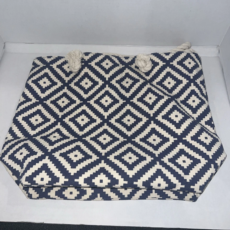 Summer & Rose сумка с короткими ручками Eva синий белый круглый год путешествий пляж - Изображение 2 из 4