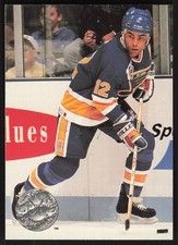 Adam Oates, 1991-92 Pro Set Platinum, #113, St. Louis Blues,
