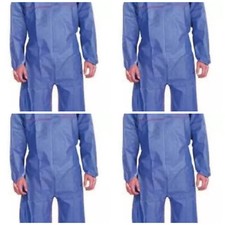 5 - Blue Ansell Microchem AlphaTec Serged Coverall 68-1500, Size Large FAST SHIP