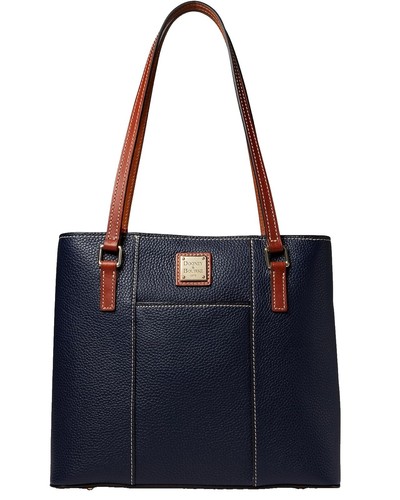 Vintage Dooney and Bourke pebbled leather blue & tan  DOONEY AND BOURKE Blue/Tan Doctor Bag and coin purse main image 0