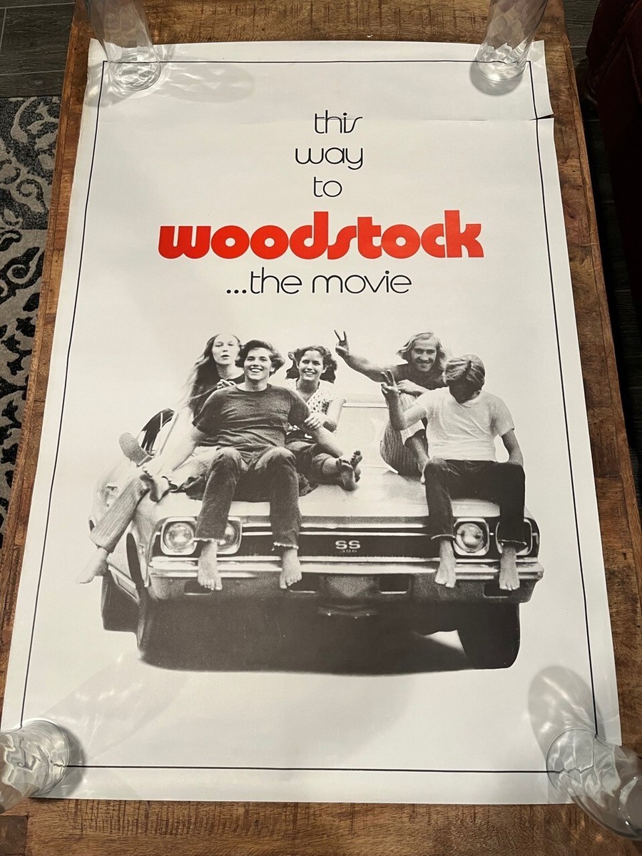 WOODSTOCK THE MOVIE Original 1970 Movie Poster 40”x27” - READ | eBay