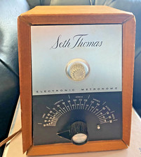 SALE Vintage Seth Thomas Electronic Metronome Light Up Pulse made in USA working