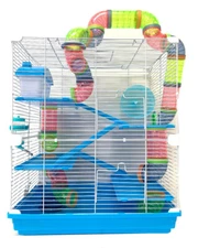 Large 5-Tiers Mansion Crossover Tube Tunnel Habitat Cage Hamster Mouse Gerbil