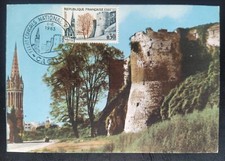 Carte Premier Jour Timbre N° 1389 Château Oblitéré Caen 1963