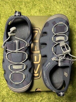 Keen SOLR Sea Ocean Lake River Water Sandal Navy Closed Toe Outdoor Mens Sz 9.5 KEEN SOLR Sandal - Sea, Ocean, Land or River - Engearment main image 4
