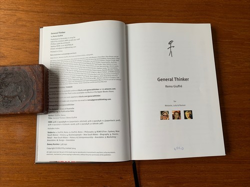 GENERAL THINKER: Remo Giuffre 2014 1st Edition Paperback SIGNED Very Good - Picture 5 of 12
