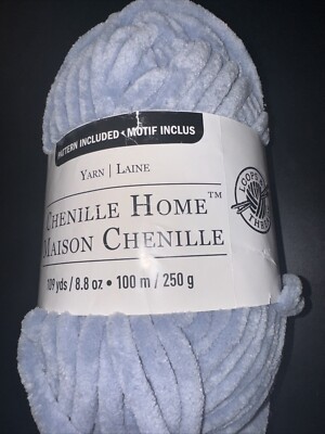 Loops & Threads Chenille Home Yarn, Skyway, 100% Polyester 8.8 oz 109 Yds