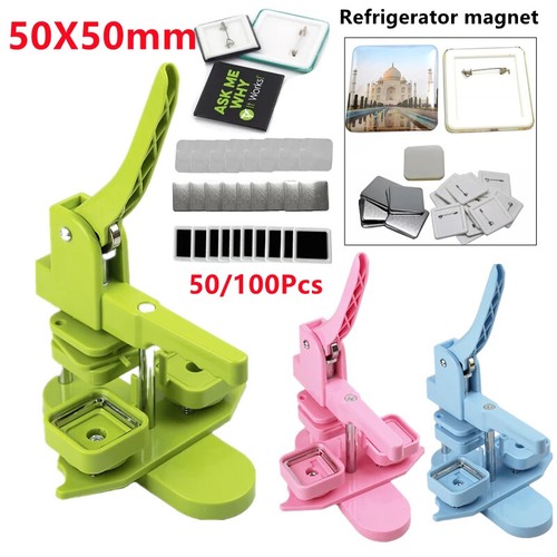 Press Machine Rotating Manual Making Fridge Magnet Badge for Business Gifts