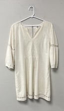 Dress Size M White Old Navy Cotton 's Size M Old S V Neck 100 SEE Casual