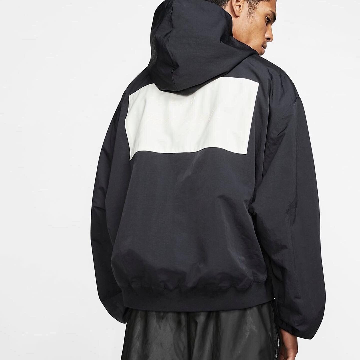 Nike Fear of God Jerry Lorenzo Hooded Bomber Jacket Black Bv4408-010 Size Large sale eBay