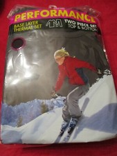 Women's Thermal Set Top Bottom Long Underwear Base Layer Polyester Black Small