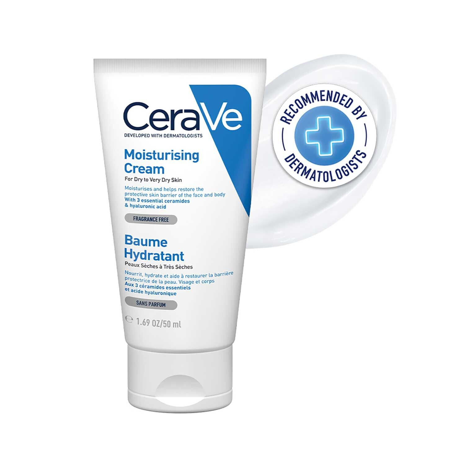 CeraVe Moisturizing Cream for Dry to Very Dry Skin 50ml U150 Hydrating Formula