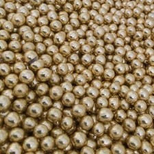 METALLIC SHINY 6mm PEARLS / BALLS Edible Sugar Cupcake Sprinkles Decoration