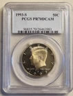 1993 S Kennedy Half Dollar 50c Proof PR70DCAM Graded #88403
