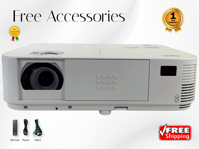 NEC NP-M322W DLP Projector 3200 Lumens HD 1080p 3D Ready Crestron w/Accessories