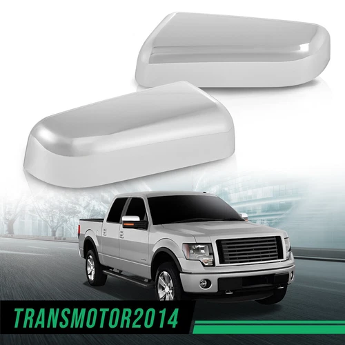 Fit For 2009-2014 Ford F-150 Pair Top Half Chrome Mirror Cover Right & Left 