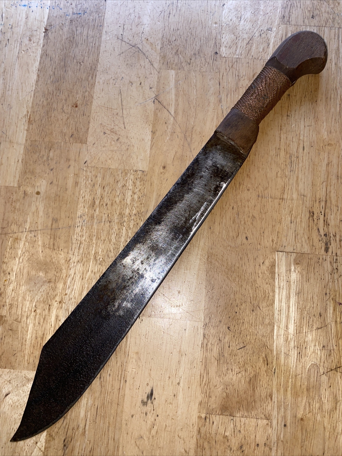 WWII Or Earlier English Machete Short Sword Bowie Knife eBay